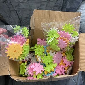 Colorful Interlocking Building Blocks for Kids